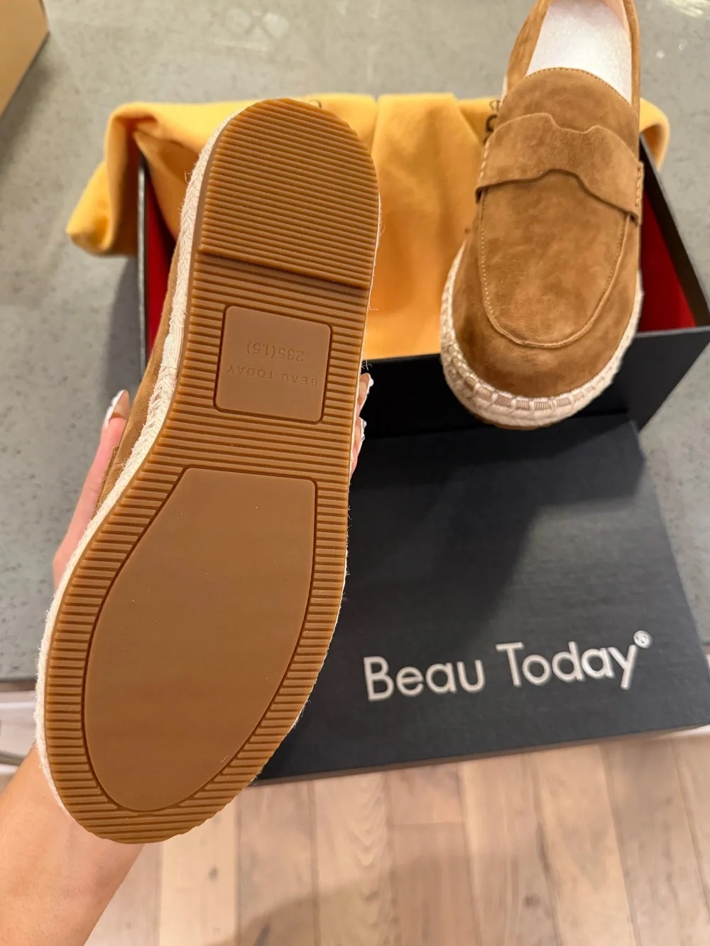 Women’s Suede Penny Loafers - Tan